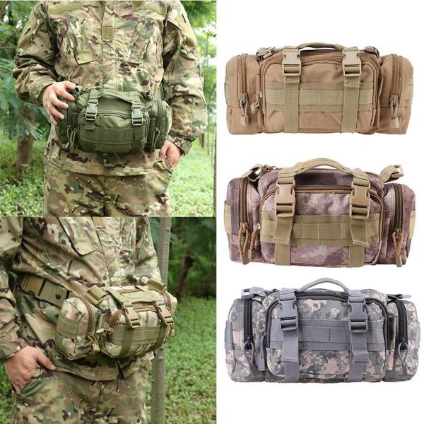 

6l waterproof waist bag oxford climbing bags outdoor tactical camping hiking pouch bag mochila bolsa
