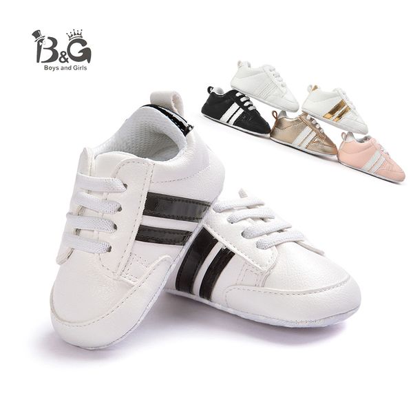 

b&g soft baby first walkers antislip kids shoes breathable boys non-slip sneakers girls toddler running shoes, Black