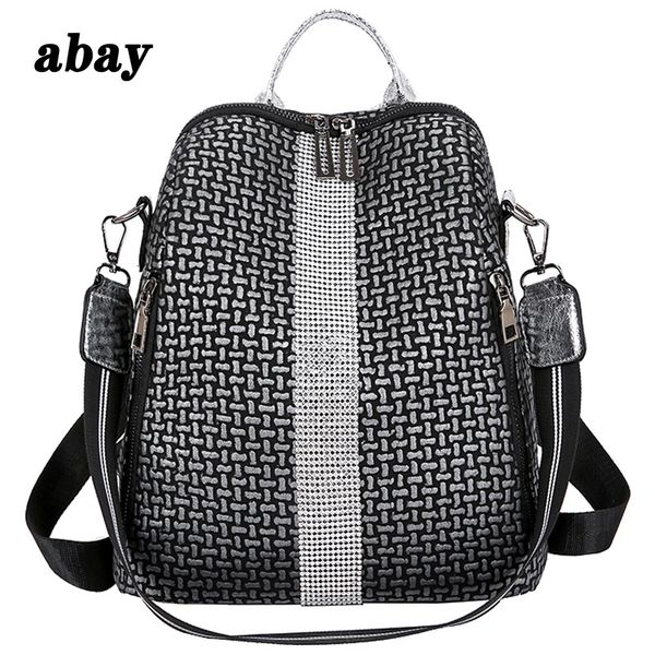

bags for women 2019 new retro fashion zipper ladies backpack pu leather school bag shoulder bag for youth bags
