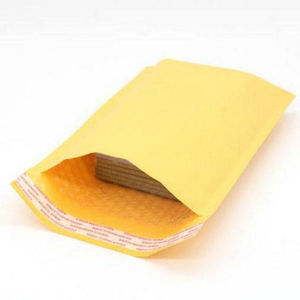 

yellow kraft bubble mailers padded envelopes shipping bag self seal business school office supplies
