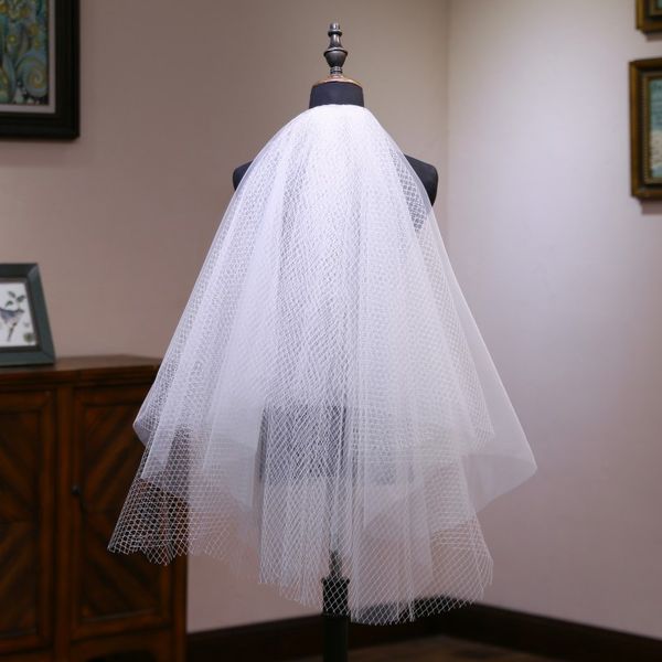

2020 fairy short wedding veil with comb soft tulle with netting ivory wedding veil bridal veil cheap, Black