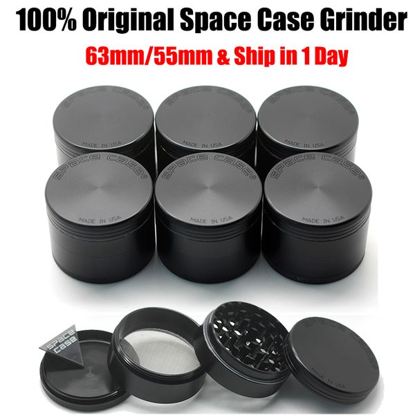 

Space Case Grinder сухой травы Измельчители 55мм 63мм черный Табачный дым сигареты Sharpstone Grinder На складе Корабль Ocean Plus Экспресс VS DHL