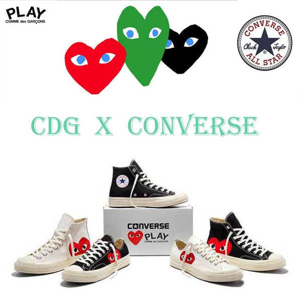 comme des garçons play women's chuck taylor 1970s sneakers