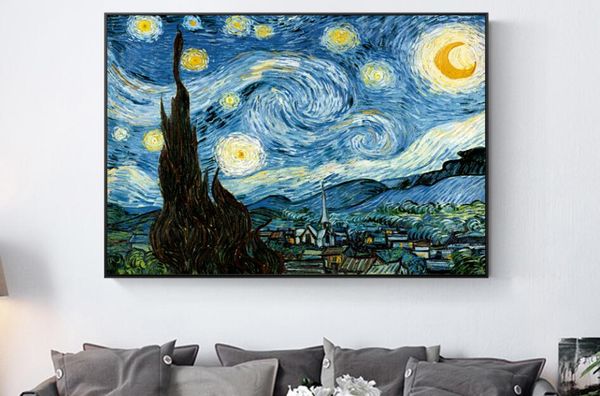 Sternennacht Van Gogh Preis Kapsel Mannen en Vrouwen