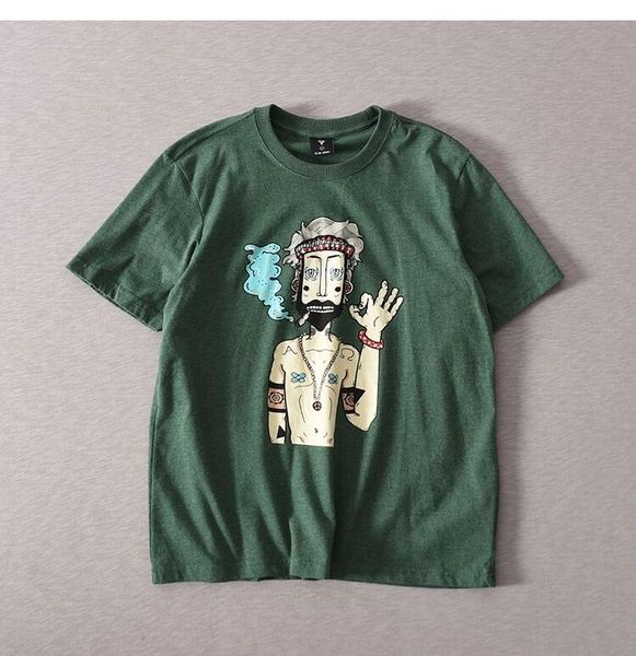 

men's short-sleeved t-shirt korean version pure cotton trimmed round collar printing half-sleeve t summer men's wear large size t, White;black