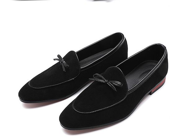 

mens designer ace dress shoes black brown suede leather casual loafers men slip on pointed oxford shoes