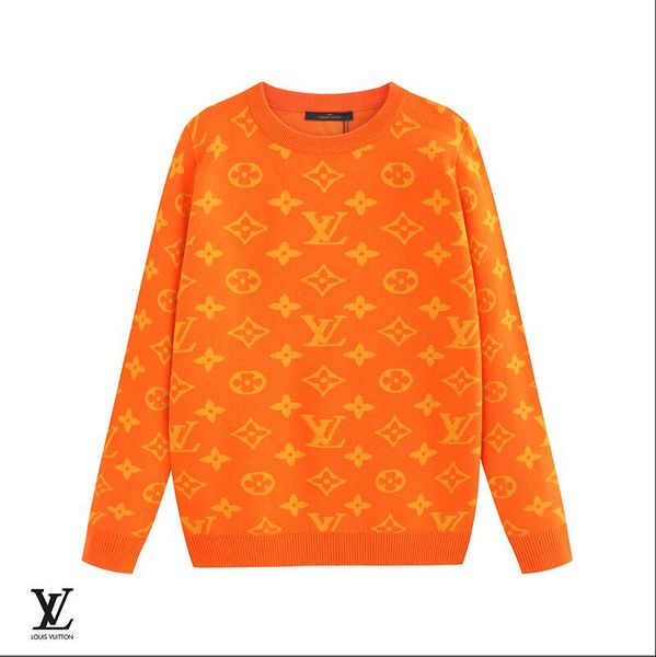 

2019 men and women lvwinter new fashion sports sweater printing short-sleeved embroidered cotton men's sweater -20, Black