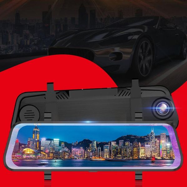 

2019 streaming media driving recorder universal 10 inch full screen smart rearview mirror hd lens car