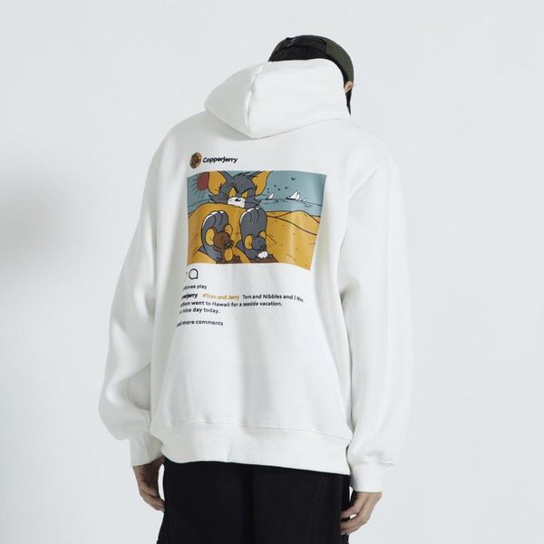 

men's jumpers women's designer cat mouse funny hoodies 19fw fashion new arrival casual streetwear sweatshirt size s-xl, Black