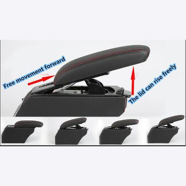 

for kia soul 2010 2011 2012 2013 car interior parts leather center console automatic storage armrest support box with usb