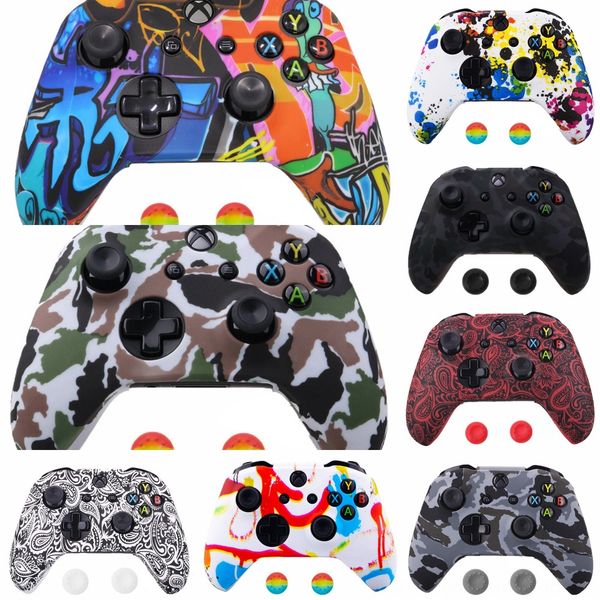 

vnuez xbox thumb grips stick handle cap protective grip case for ps4 controller silicone one switch pro game ps3 antiskid mario design