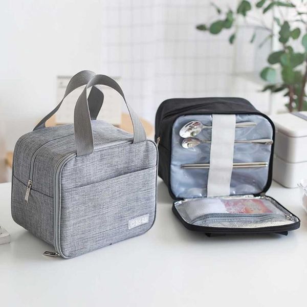 

lunch bag portable insulated thermal cooler lunch box bento tote storage bag case picnic loncheras para mujer marmita, Blue;pink