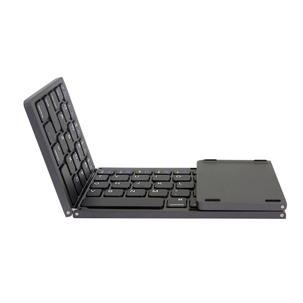 

portable triple folding bluetooth keyboard wireless mini foldable touchpad keypad for ios/android/windows ipad tablet hot