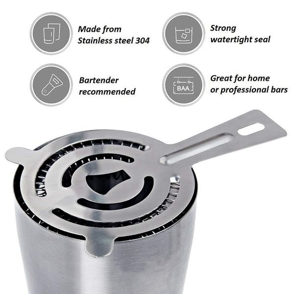 

bartender set for professional bartenders and family bars,5 piece set of boston cocktail shaker other bar products