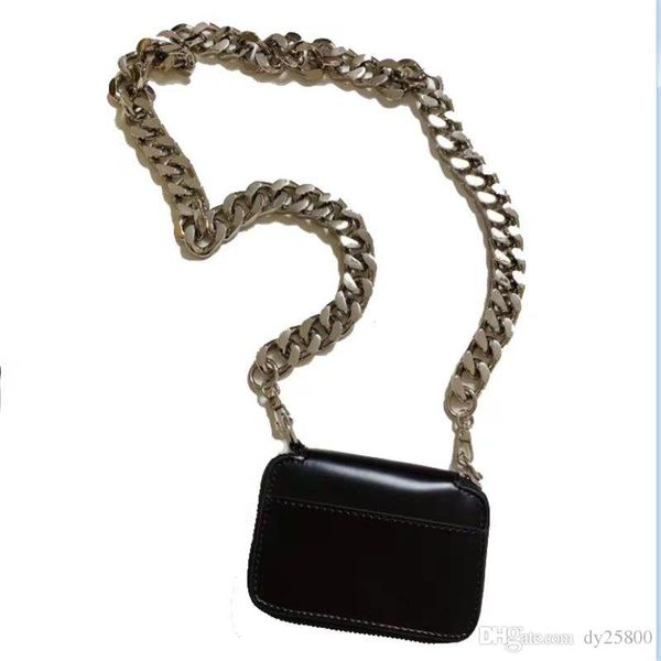 

kara bag thick chain pockets fashion diagonal cross coin chest bag ins super fire mini leather small bag female