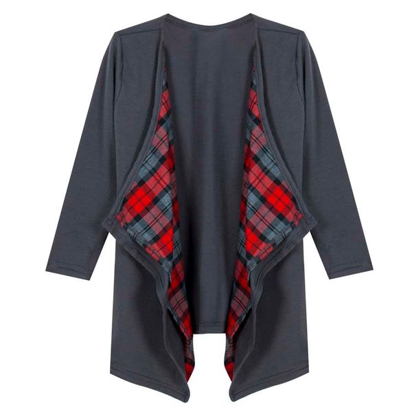 

mother baby kids family clothing trench casual long sleeve plaid clothing outwear coat comfort ladies clothes feather clothing, Black