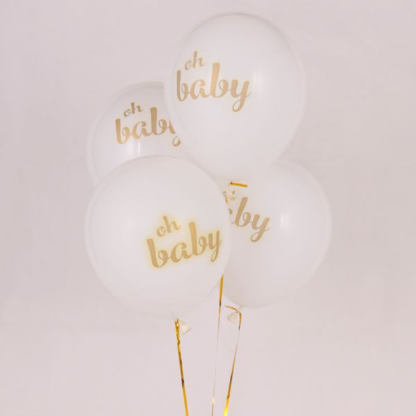 

10pcs/lot baby shower children birthday balloons its a boy it's a girl oh baby printed babyshower decorations party supply