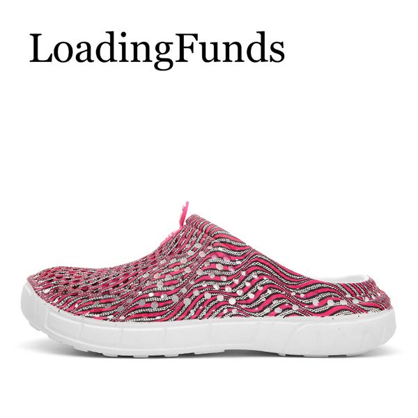 

loadingfunds new women beach sandals starry sky light aqua shoes wading sneaker gardon croc nest hollow shoes quick drying