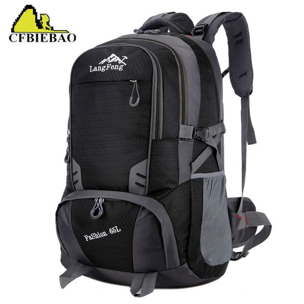 

65l climbing hiking molle backpack nylon waterproof rucksack camping trekking mountaineering backpack sport travel bag