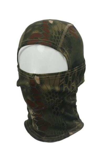 

1pc camouflage army cycling motorcycle cap balaclava hats full face mask green, Black