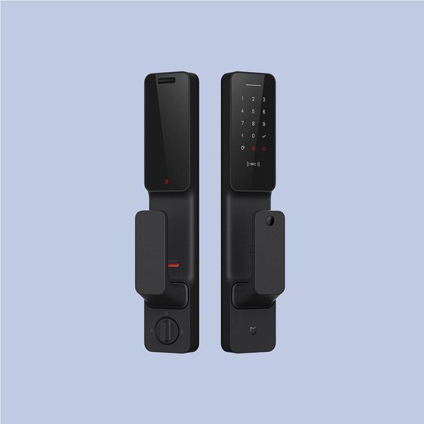 

mijia home smart mi door touch electronic lock live fingerprint unlock door lock push-pull type black