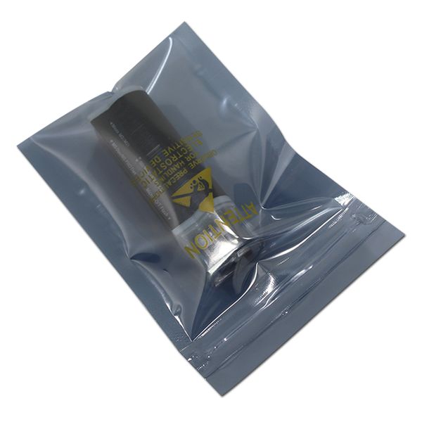 

zipper zip lock esd shielding anti static bags 200 pieces/lot self sealing ziplock small electronics packing antistatic bag