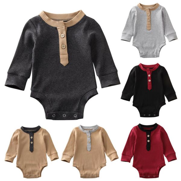 

детские bodysuit 2020 новорожденных малышей baby boy девушка хлопка с длинным рукавом bodysuit комбинезон эпикировка женский пляжный костюм, White