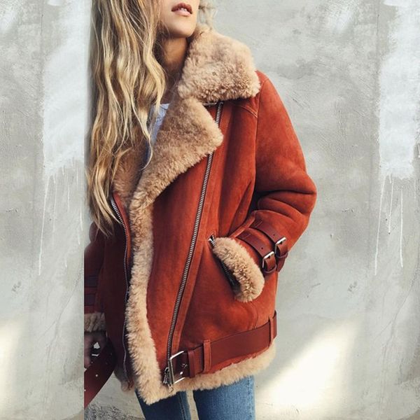 casaco biker camurça