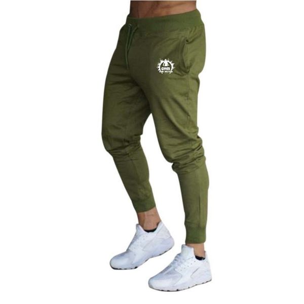 

2020 new men pants joggers sweatpants jogger pants men casual brand elastic cotton gym printed fitness mens trousers, Black