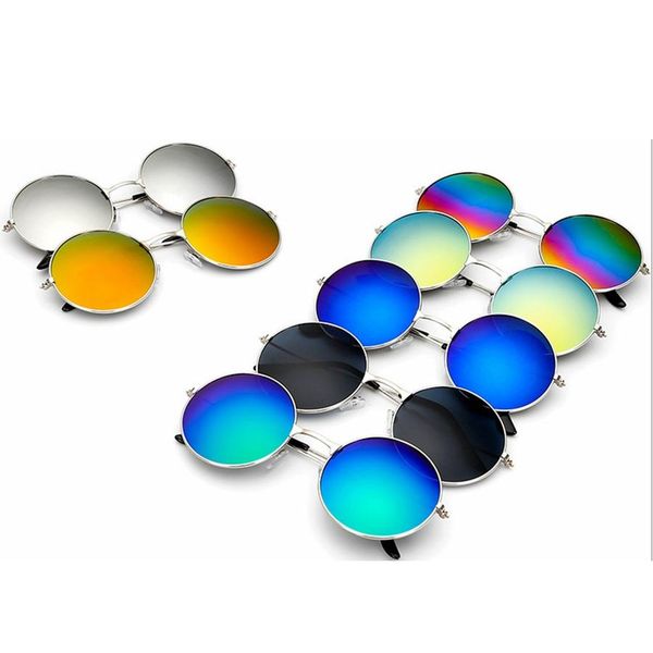 

fashion round frame polarized sunglasse retro men driving camping eyeglasses woman travel beach uv protective eyewear tta1183-14, White;black