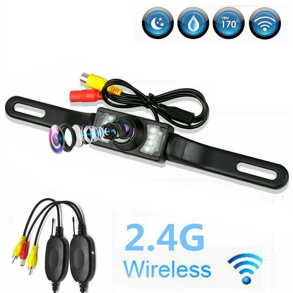 

7 ir night vision 2.4g wireless car reverse rear view parking cam backup camera
