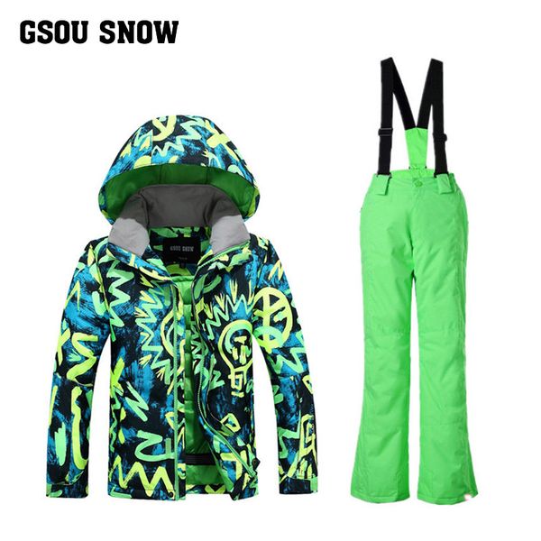 

gsou snow2017 winter baby clothing sets children down jackets kids snowsuit warm baby ski suit down jackets outerwear coat+pants