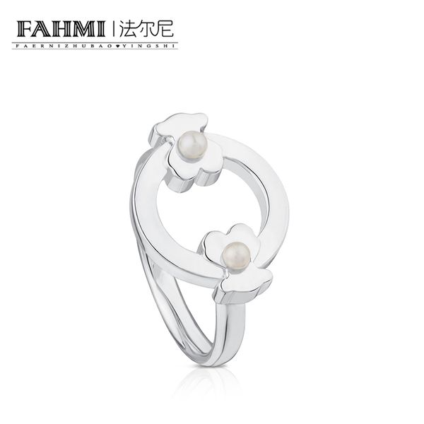 

фахй 100% 925 sterling silver pearl ring atmosphere женского 812405501 смазливых повседневные элегантные оригинальные подарок ювелирных изде, Slivery;golden