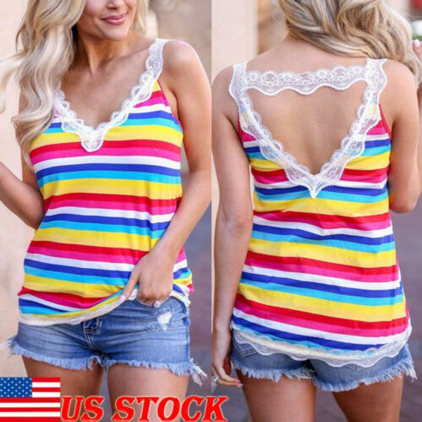 

fashion women summer loose vest sleeveless casual blouse tank t-shirts, White