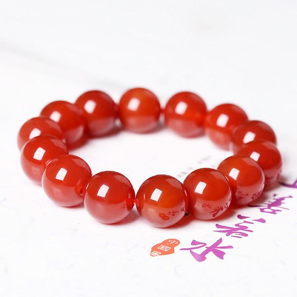 

fashion natural red onyx stone bracelets & bangle for women and men bracelets handwork beads accessories wholesale, Black