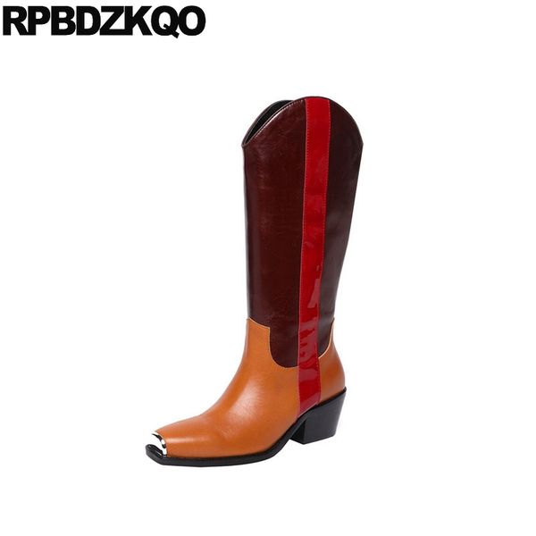 botas vaqueras de punta cuadrada