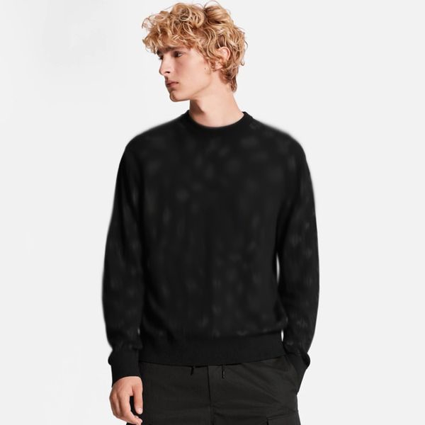 

20ss jacquard monogram high-end sweater men women spring autumn knitting pullover crewneck sweatshirt high street hoodies hfymwy437, Black