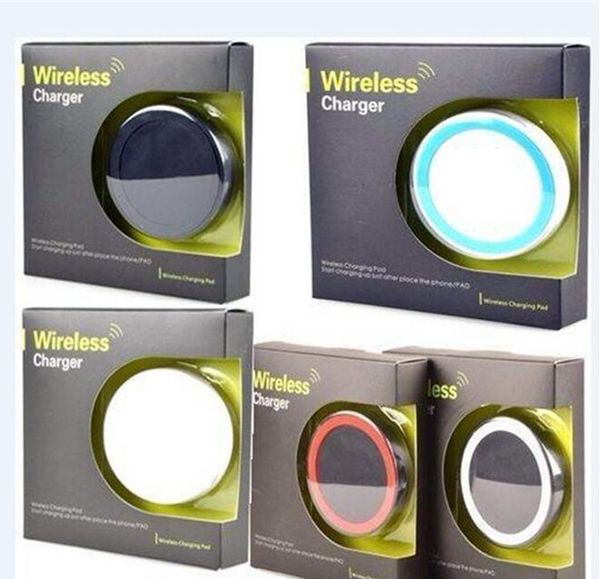 

q5 universal wireless charger pad portable power band q1 standard for s6 s7 s8 iphone x with retail package