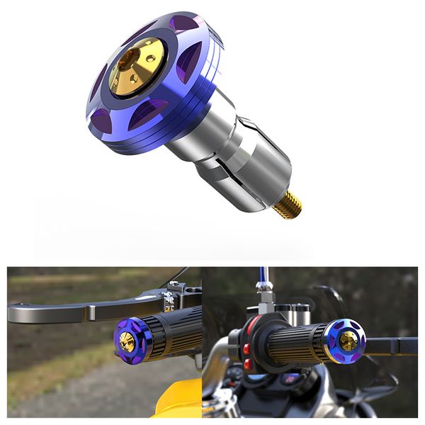 

deri 1pair universal motorcycle handlebar handle block bike handle plug modified accessory for motorcycle with 22mm handlebar