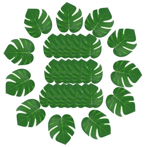 

lixf 30pcs artificial tropical palm leaves decoration party luau hawa in, tropical palm leash simulation artificial leaf for hom