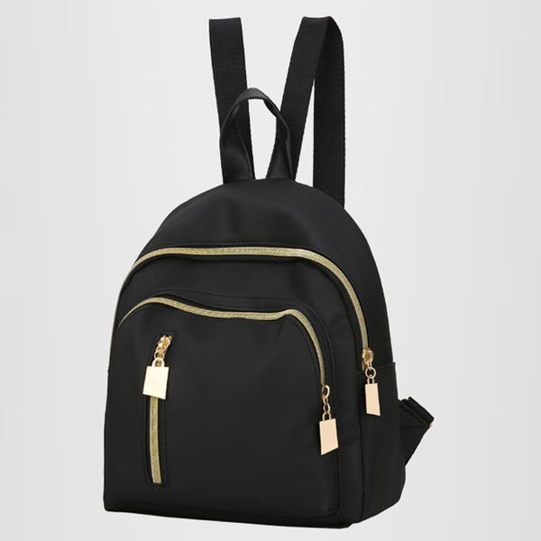 

women black leather backpack school college shoulder solid color fashion ladies satchel travel bag fashion mochila feminina