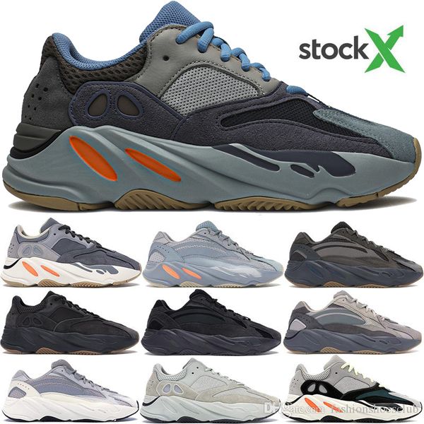 

new carbon blue wave runner 700 kanye west outdoor shoes men women 700 v2 inertia hospital blue vanta utility black designer shoes sneakers