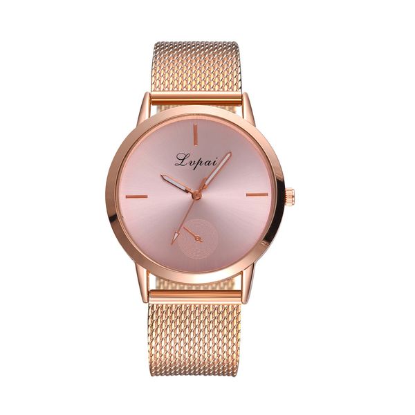

#5001lvpai women's casual quartz silicone strap band watch analog wrist watch new arrival hipping, Slivery;brown