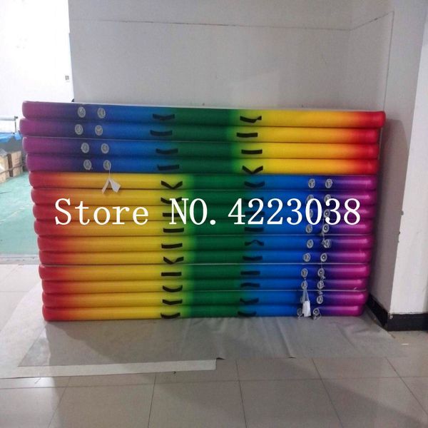 

10ft 3 meters long rainbow air track ,inflatable rainbow air track for family use,inflatable gymnastics air mat