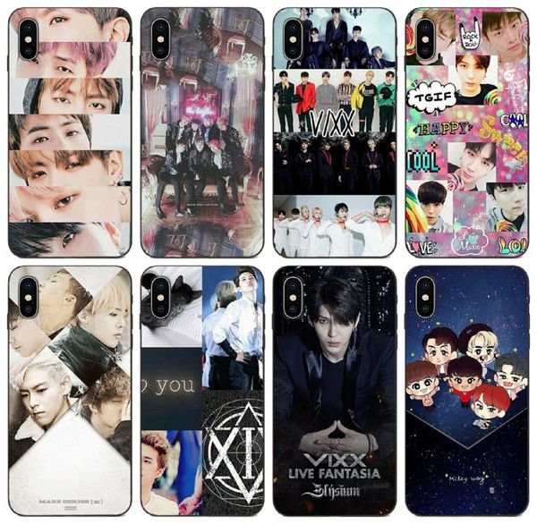 

tongtrade] painted popular kpop vixx flexible case for apple iphone 11 pro x xs max 8 7 6 5 galaxy a30 a40 a50 huawei nova 5 pro cover case