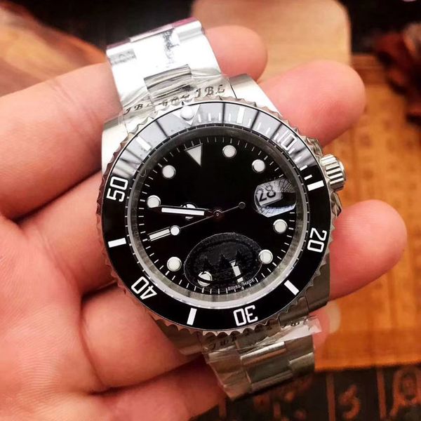 

2019 ceramic watch brand luxury mens mechanical stainless steel automatic movement watch sports self-wind watches wristwatch, Slivery;brown