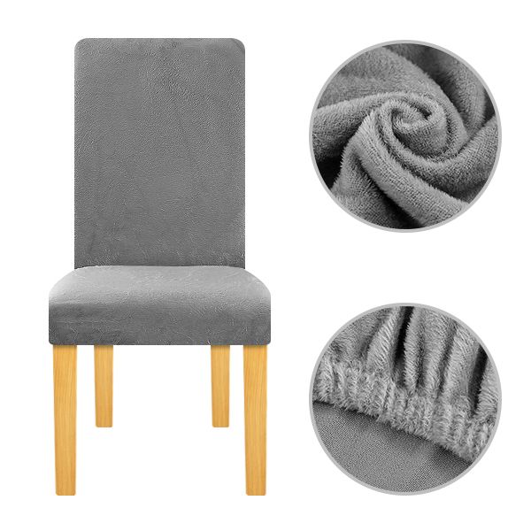 

plush fabric thick chair cover stretch seat covers elastic bench cover for wedding ceremony office chair party banquet l