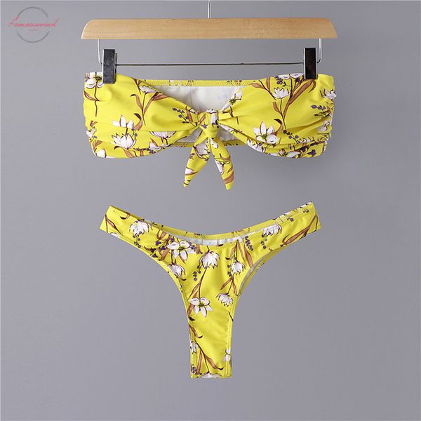 

floral bikinis mujer triangle halter bikini push up swimsuit women low waist swimwear summer beachwear, White;black
