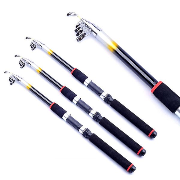 

new arrival frp portable fishing rod glass fiber fishing pole travel sea spinning rods