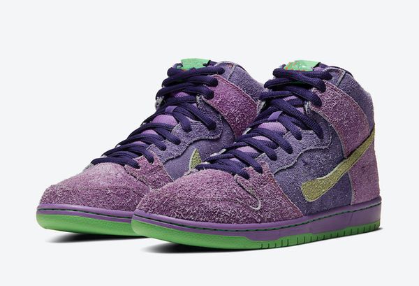

sb dunk high purple skunk strawberry cough griffey kids men women skateboarding shoes with box sb dunk high shoes, Black